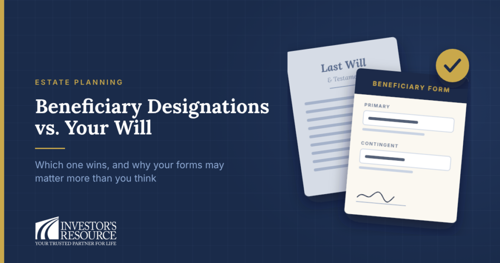 beneficiary vs. will